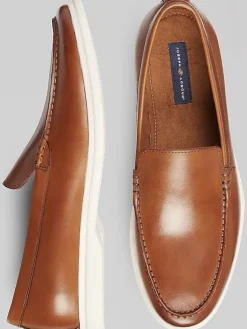 Loafers & Slip-ons-Joseph Abboud Venetian Loafers Cognac