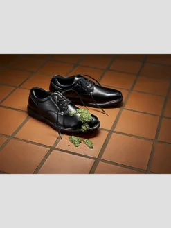 Loafers & Slip-ons|Casual Shoes-Nunn Bush Wade Work Moc Toe Slip On Shoes Black