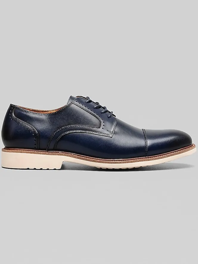 Dress & Formal Shoes-Stacy Adams Wesbridge Cap Toe Lace-Up Shoes Black