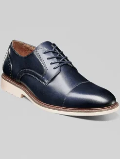Dress & Formal Shoes-Stacy Adams Wesbridge Cap Toe Lace-Up Shoes Black