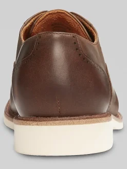 Oxfords|Casual Shoes-Stacy Adams Wesbridge Crazy Horse Cap Toe Oxfords Brown Crazy Horse