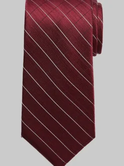 Ties-Calvin Klein Windowpane Narrow Tie Black