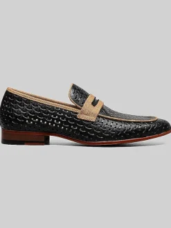 Loafers & Slip-ons-Stacy Adams Winstead Moc Toe Saddle Loafers Black