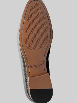 Loafers & Slip-ons-Stacy Adams Winstead Moc Toe Saddle Loafers Black