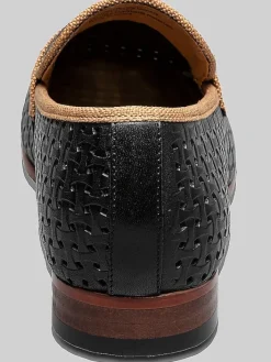 Loafers & Slip-ons-Stacy Adams Winstead Moc Toe Saddle Loafers Black