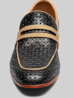 Loafers & Slip-ons-Stacy Adams Winstead Moc Toe Saddle Loafers Black