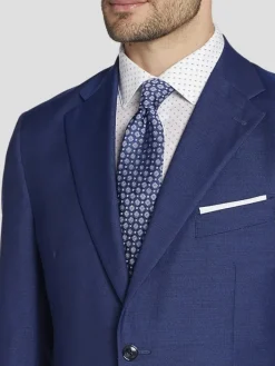 Suit Separates|3-piece Suits-Joseph Abboud Wool Modern Fit Suit Jacket Blue