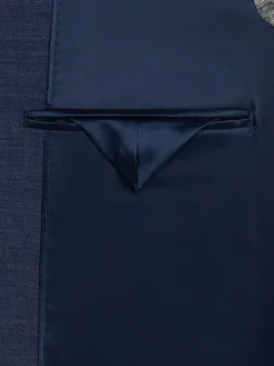 3-piece Suits|Suit Separates-Calvin Klein Wool Slim Fit Suit Jacket Blue