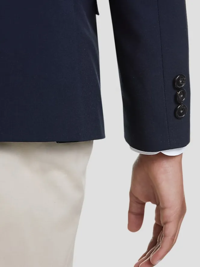 Boys Clothing-Joseph Abboud Wrinkle-Resistant Boys Blazer Navy