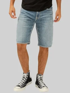 Shorts|Shorts-Silver Jeans Zac Relaxed Fit Medium Wash Shorts Dark Wash