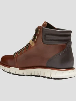 Boots-Cole Haan Zerogrand Remastered Leather Waterproof Hiking Boots Tan