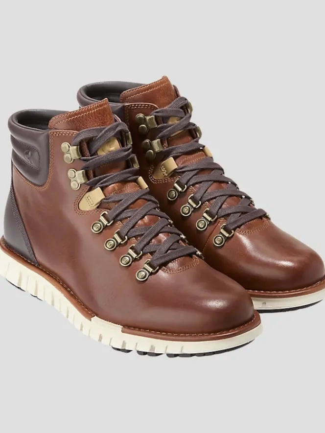 Boots-Cole Haan Zerogrand Remastered Leather Waterproof Hiking Boots Tan