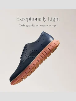 Oxfords|Sneakers-Cole Haan Zerogrand Remastered Plain Toe Oxford Dress Sneakers Black