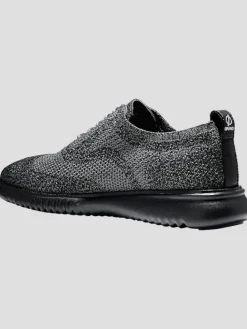 Oxfords|Casual Shoes-Cole Haan 2.ZeroGrand Stitchlite Wingtip Oxfords Black